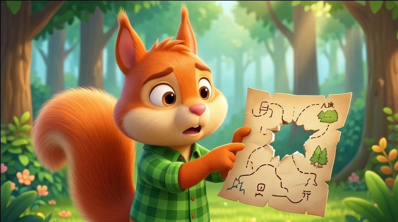 Pip the Squirrel and the Mystery of the Torn Map
